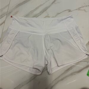 White lululemon shorts